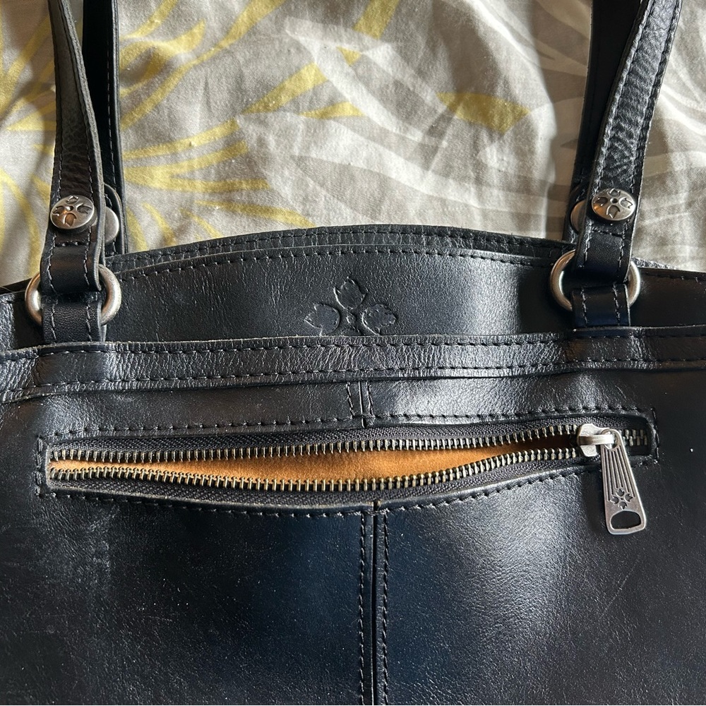 Patricia Nash black leather handbag